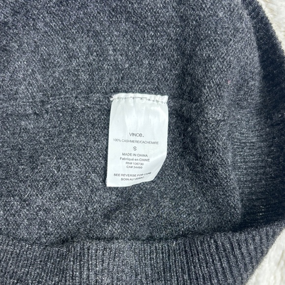 Vince Womens 100% Cashmere Sweater Cardigan Sz Small Gray Button Up Pockets - Picture 5 of 7